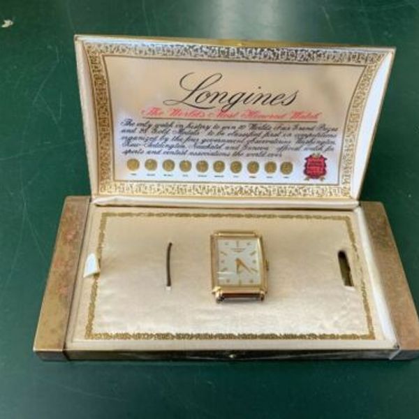 Vintage 1950s Longines Wittnauer 14K Gold Men's Watch No Reserve With