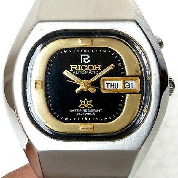 Ricoh crystal 21 jewels automatic watch price hotsell
