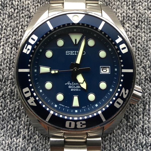 FSSeiko SBDC003 Blue Sumo w/Strapcode Endmill WatchCharts