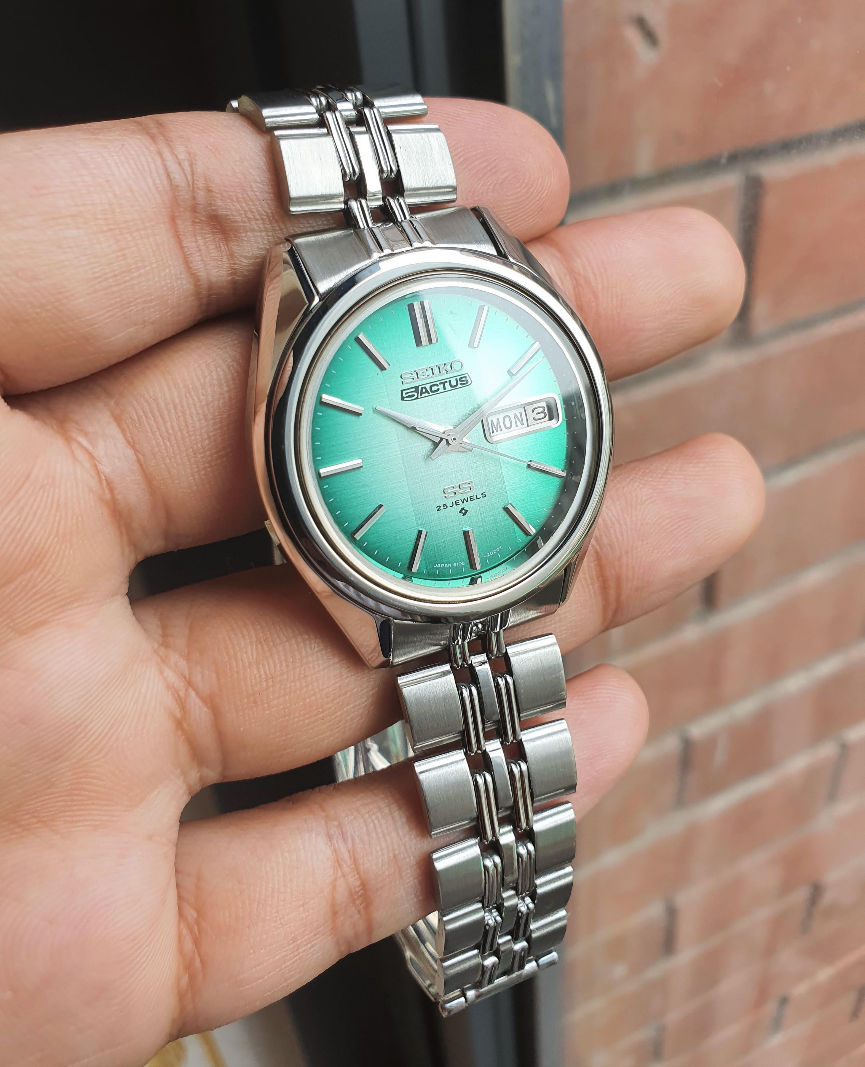 WTS] Seiko Actus 1973 Jade Green Sunburst dial SERVICED JDM Rare