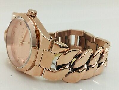 NWT Michael Kors Women's Watch Bracelet ALL ROSE GOLD Chain