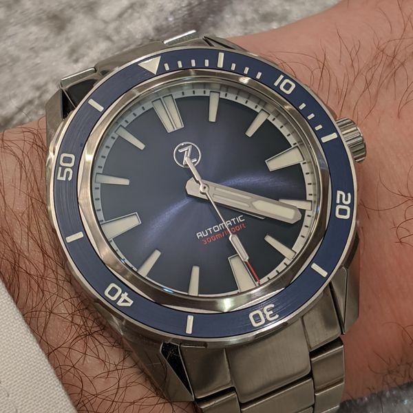 [WTS] Zelos Swordfish V2 Midnight Blue SS Bracelet Watch Roll