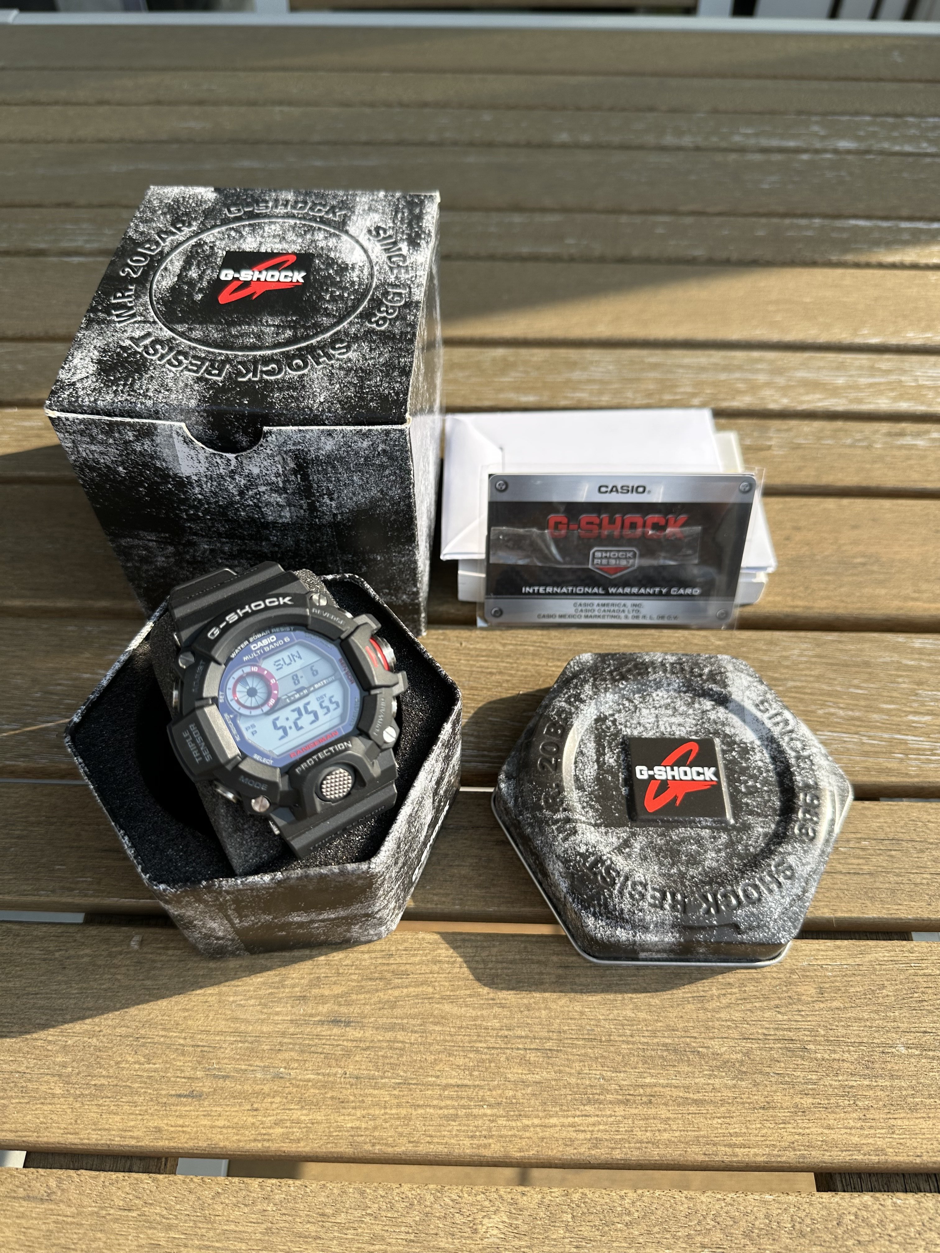 185 USD] Casio G-Shock GW-9400-1CR Rangeman Mint | WatchCharts