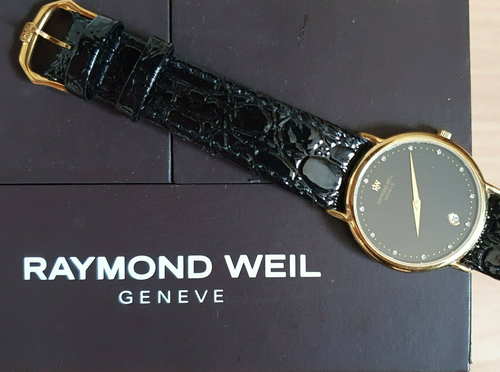 Raymond Weil Geneve 18k Gold Mens Watch 9124-2 | WatchCharts