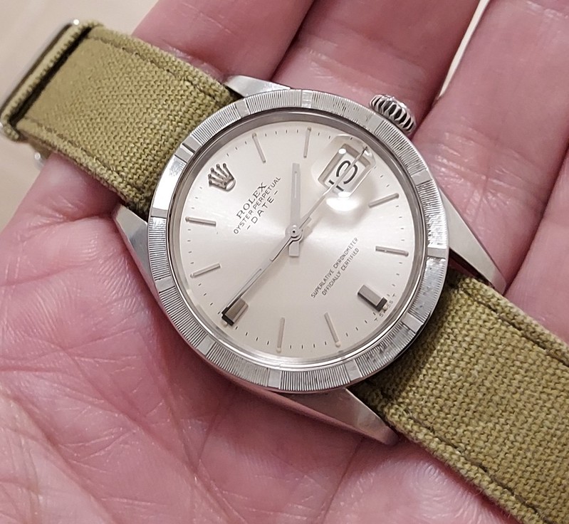 FS Vintage Rolex Oyster Perpetual Date Auto 1501 engine index bezel