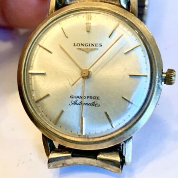 LONGINES GRAND PRIZE Vintage Automatic Watch Gold Filled Running As Is ...