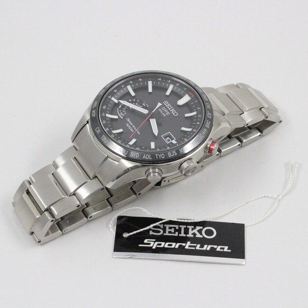 Used Good Condition SEIKO Sportura GPS Satellite Radio Solar Men s Watch Black Dial Genuine SS Belt SSF003J1 8X22 0AC0 Ioki Pawnshop WatchCharts Marketplace