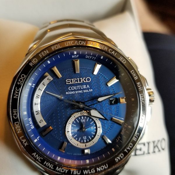 SOLD: Seiko Coutura Men's Radio Sync/Solar Powered Watch SSG019 |  WatchCharts