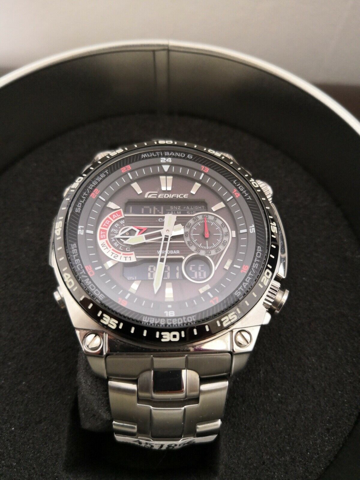 casio edifice solar powered radio controlled watch