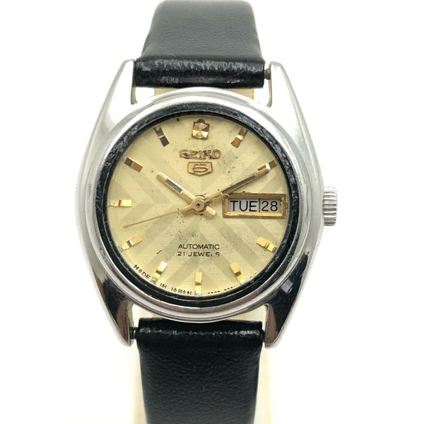 Vintage Women's Seiko 5 42060501 D/D 24mm Automatic Japan Wrist Watch B2345 WatchCharts