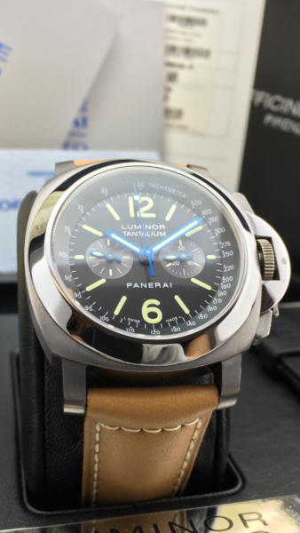 RARE PANERAI PAM 192 TANTALIUM CHRONO LE COMPLETE SET WatchCharts