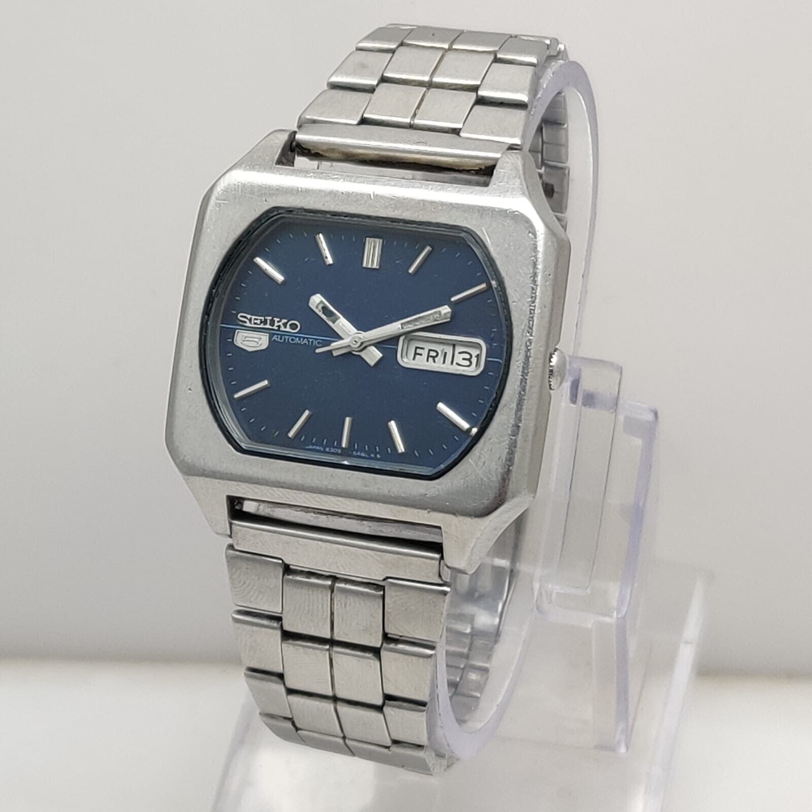 Seiko 5 Automatic 6309-5510 Day/Date 17 Jewels Japan Vintage