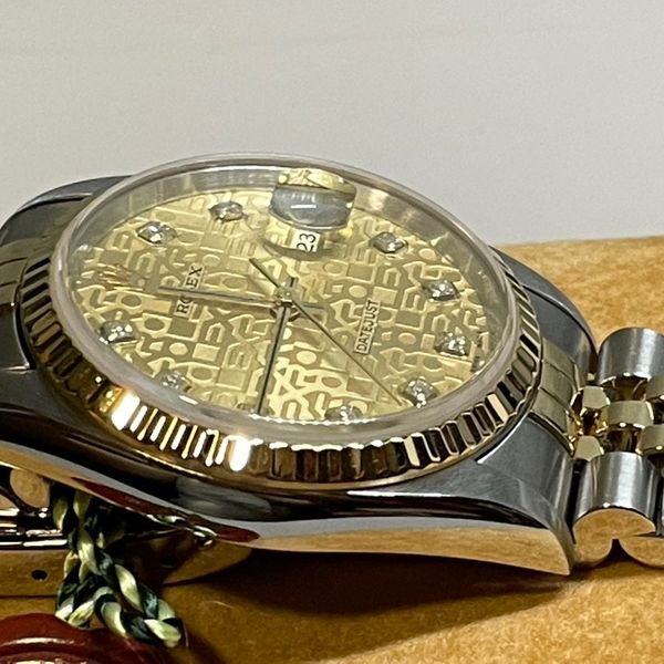 FSOT: LNIB Vintage Rolex 16233 Computer Face Dial with Two Tone Jubilee ...