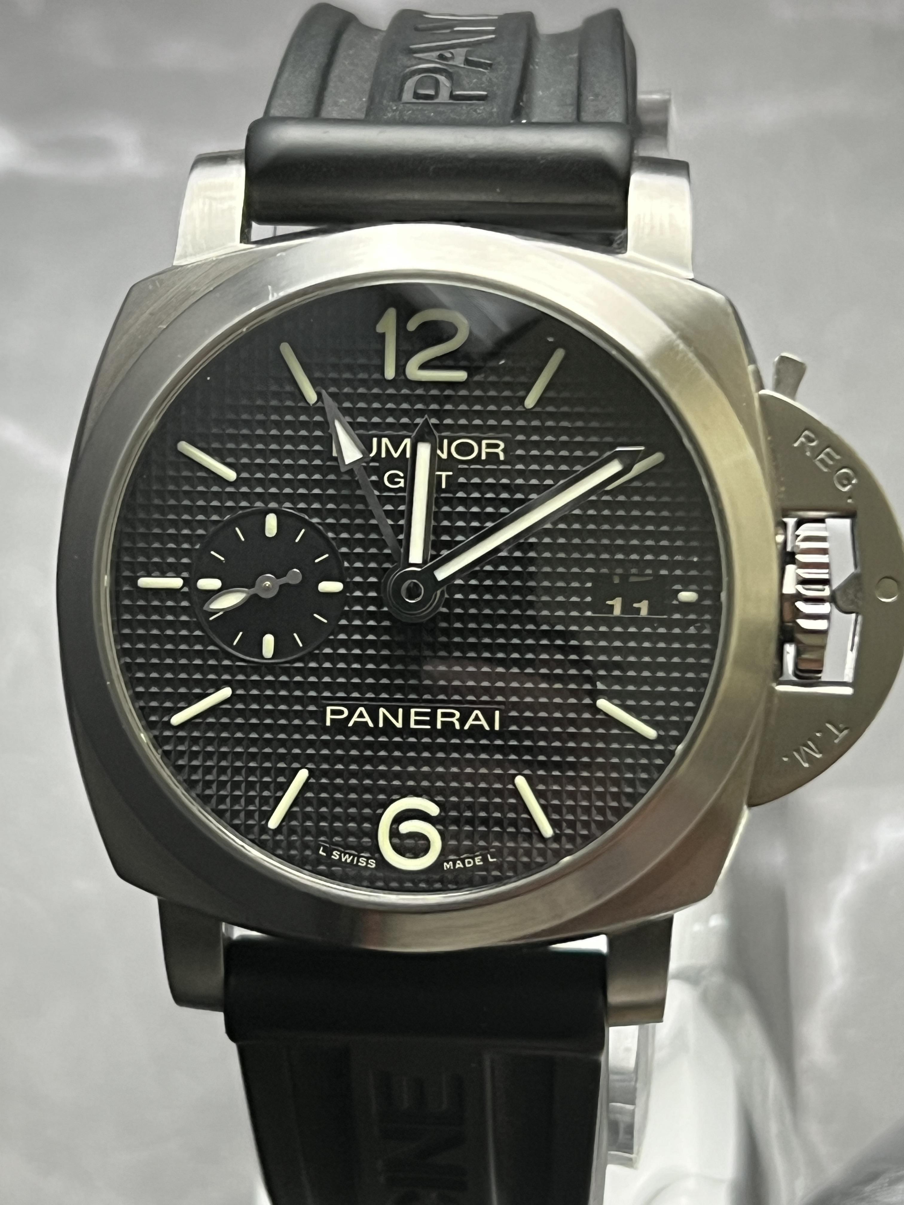 WTS Panerai Luminor 1950 3 Days GMT Waffle Dial 42mm w Rare