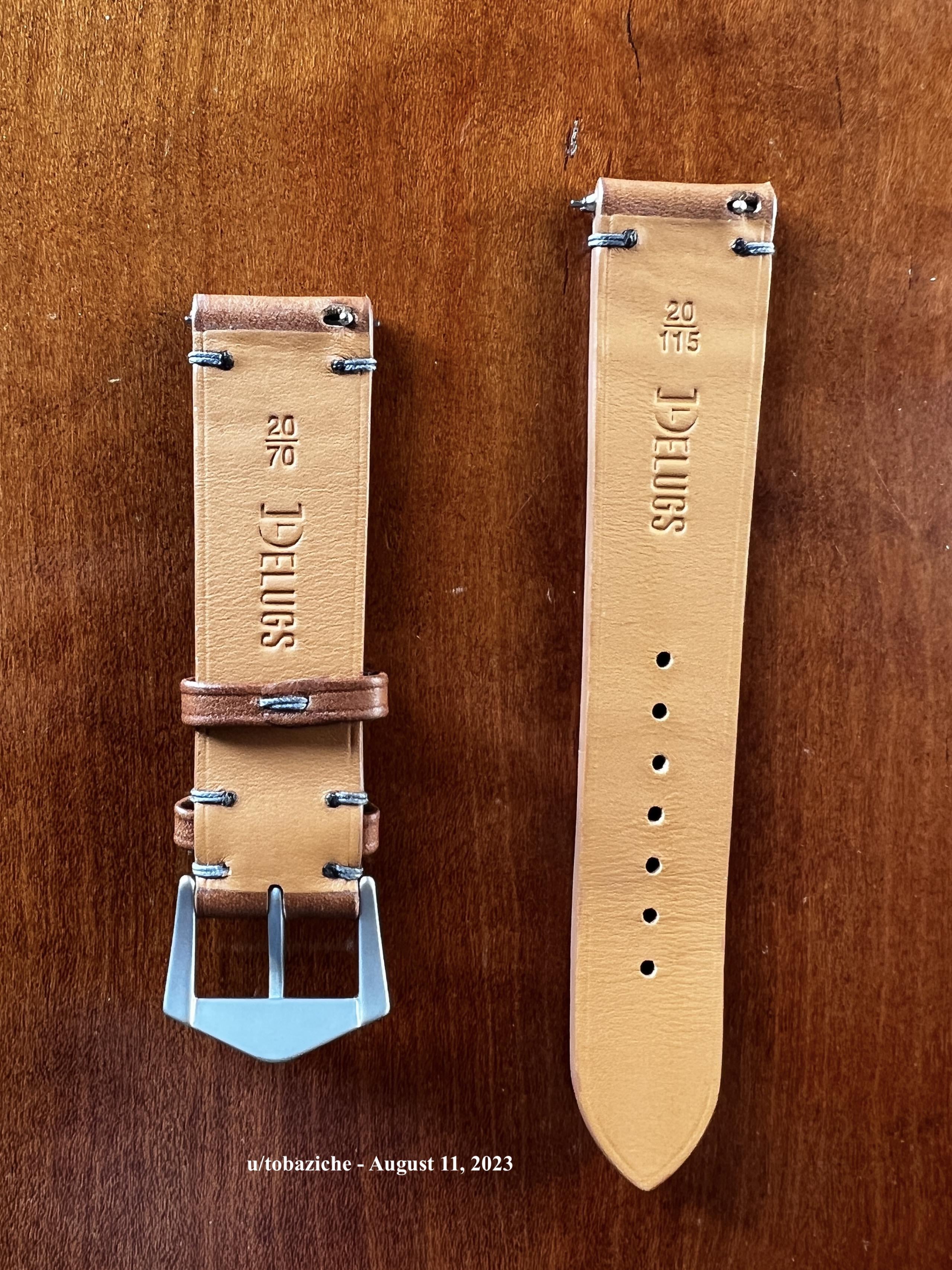 Barenia Tan Side Stitch Leather Watch Strap – THE HOUSE OF STRAPS