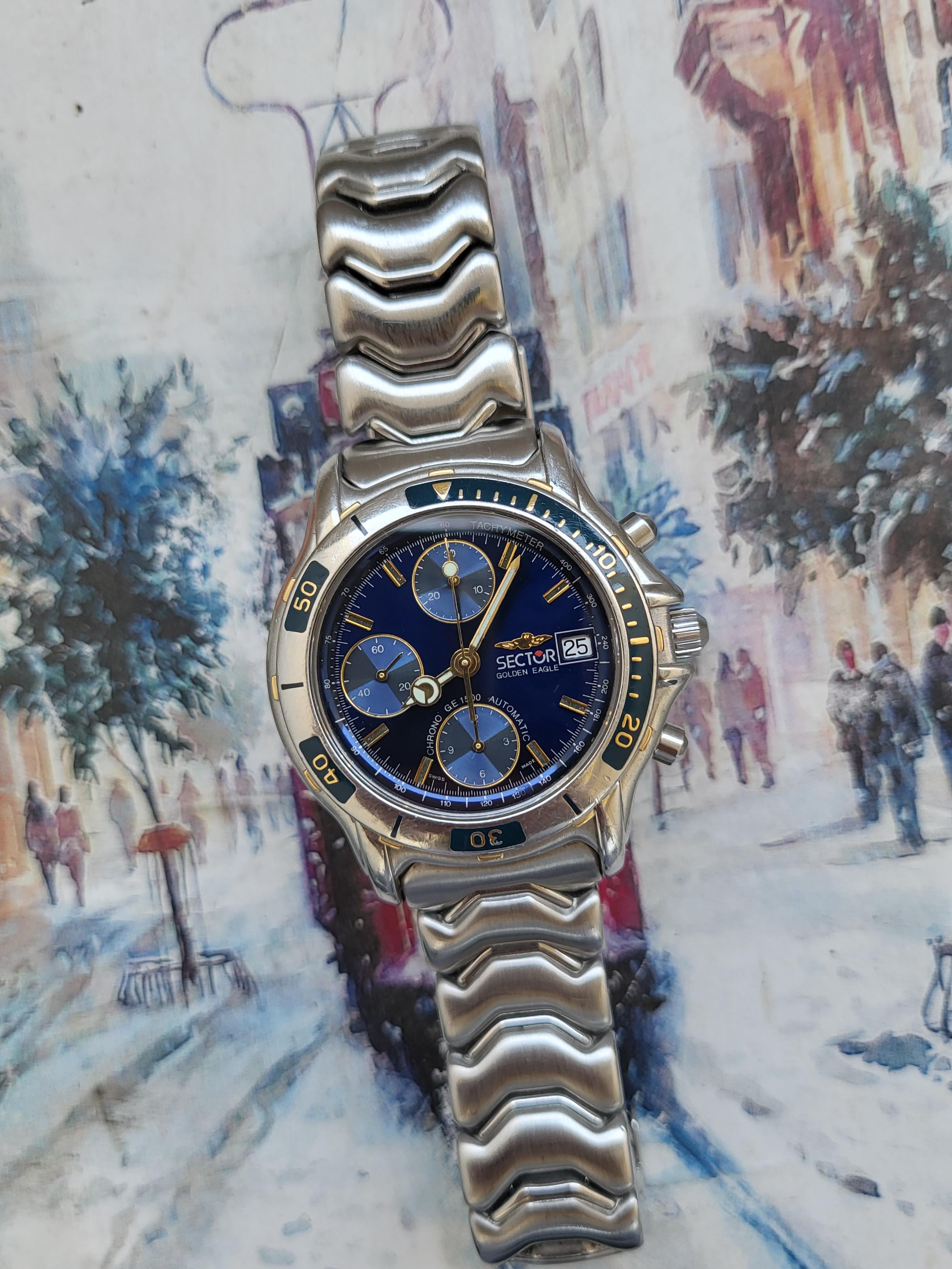 Automatico Orologio Sector Swiss Made Sector Golden Eagle Automatico Prezzo Orologio Sector Golden Eagle Eagle Valjoux Sector Valjoux 7750 WTS] Sector  Golden Eagle Chronograph Valjoux 7750