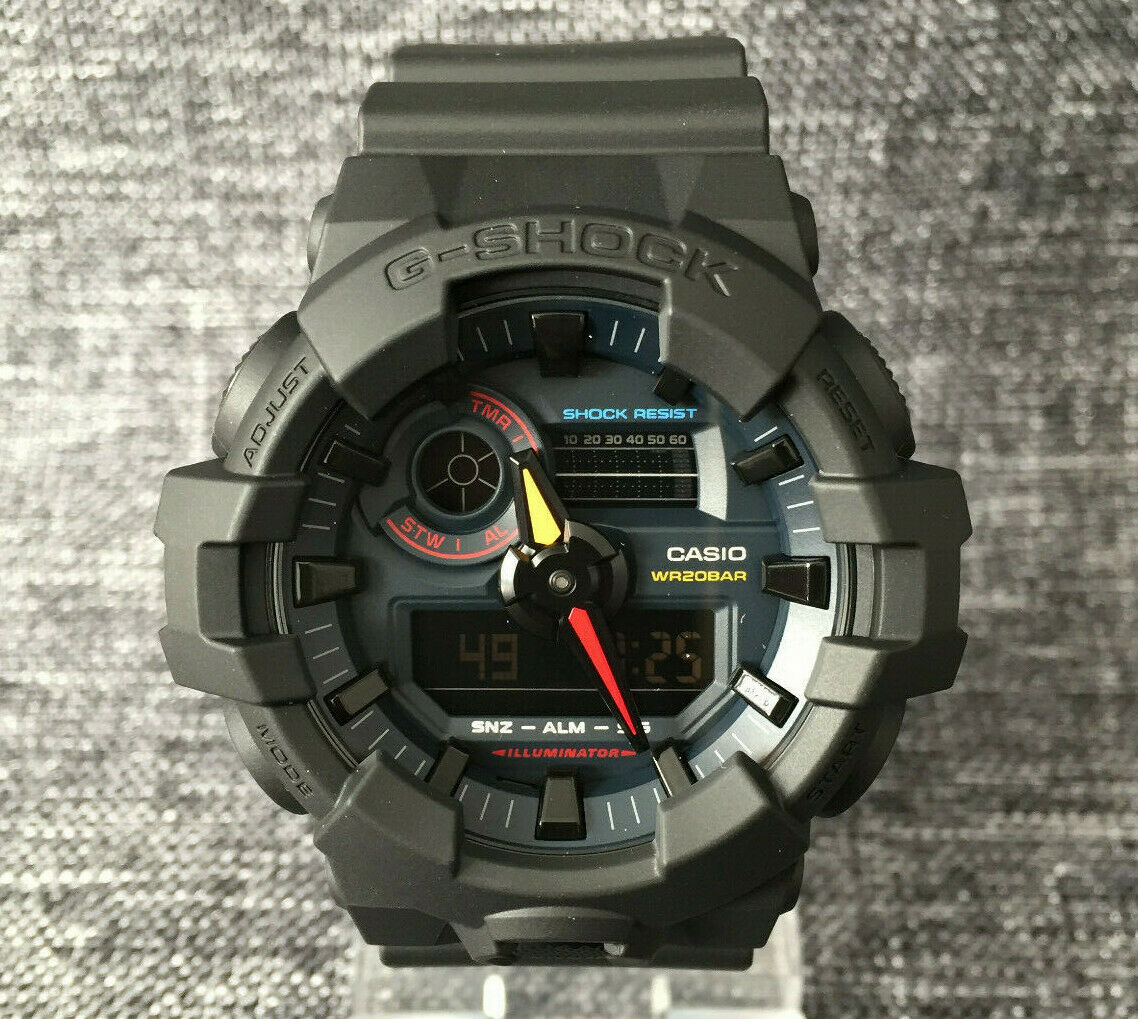 Casio G Shock Ga 700bmc 1a Black X Neon Neo Tokyo Series Brand New Watchcharts