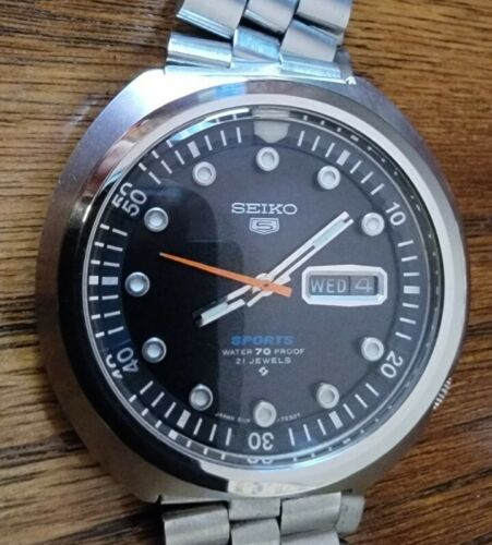 Vintage Seiko Sushi Roll 6119 7163 Automatic Sports Diver Watch