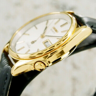 Authentic Seiko Silverwave Day Date White Dial Gold Plated