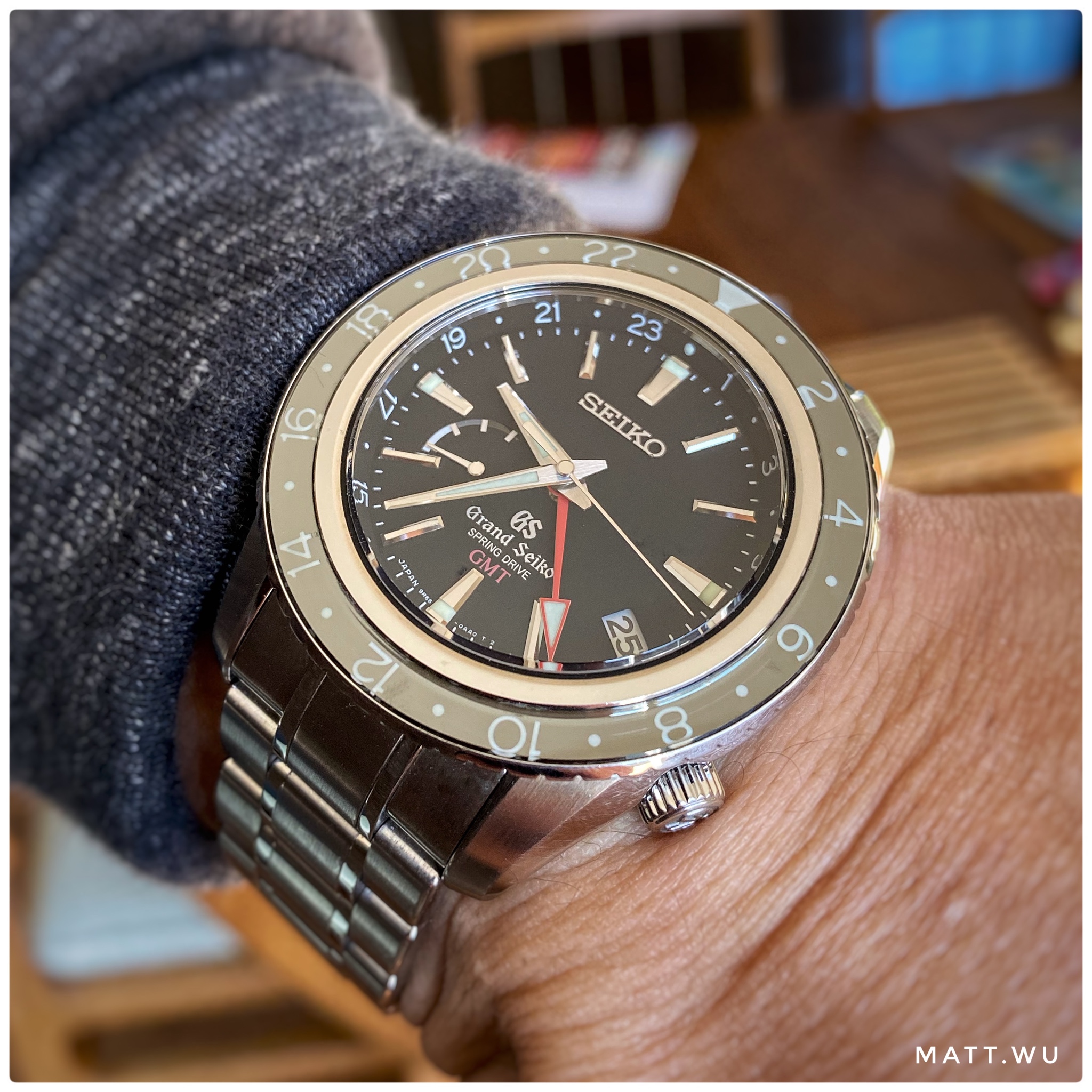 Wts Grand Seiko Spring Drive Gmt Sbge001 3950 Watchcharts