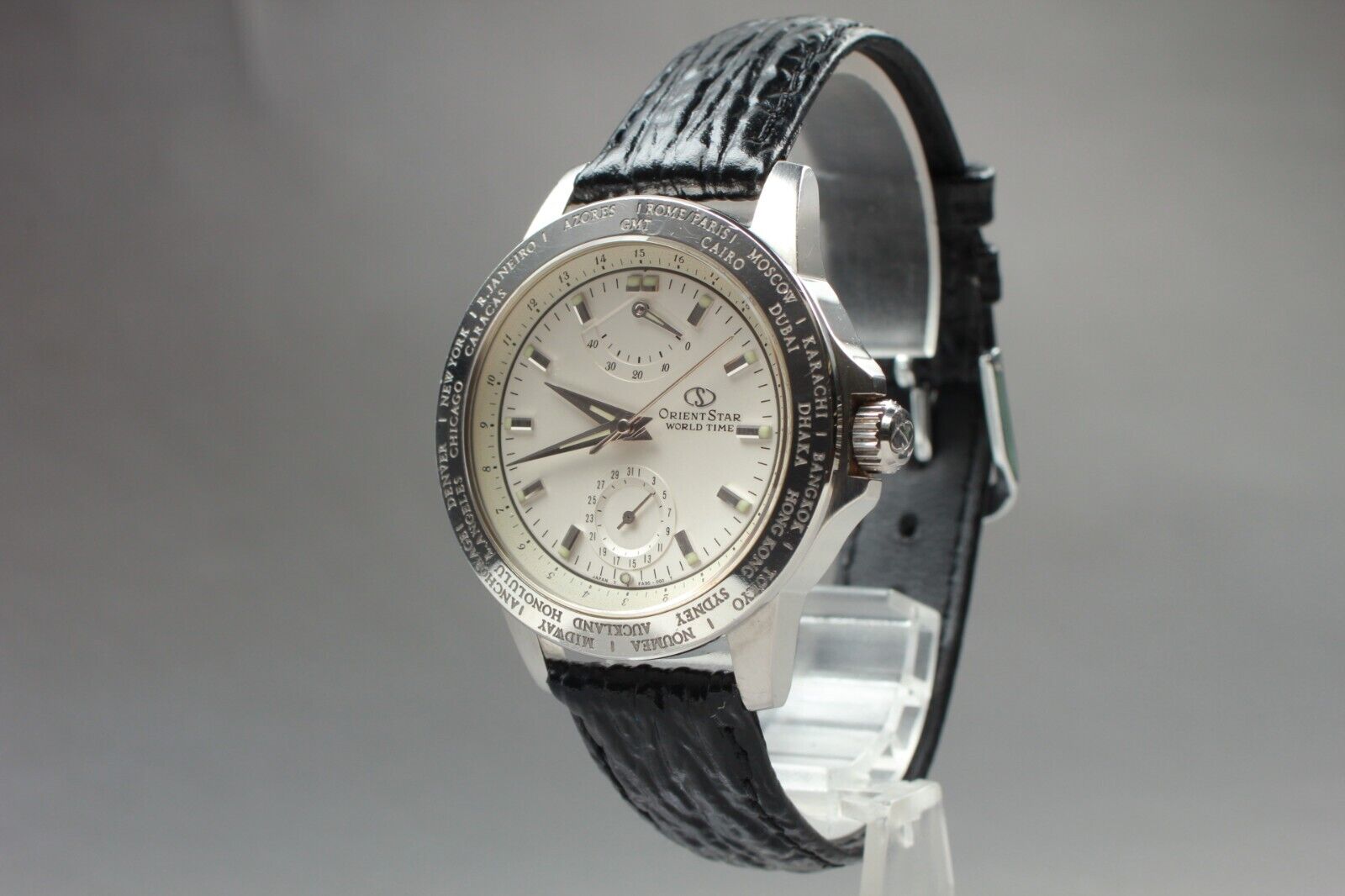 NEAR MINT] Orient Star World Time FA00-C1 21J White Dial