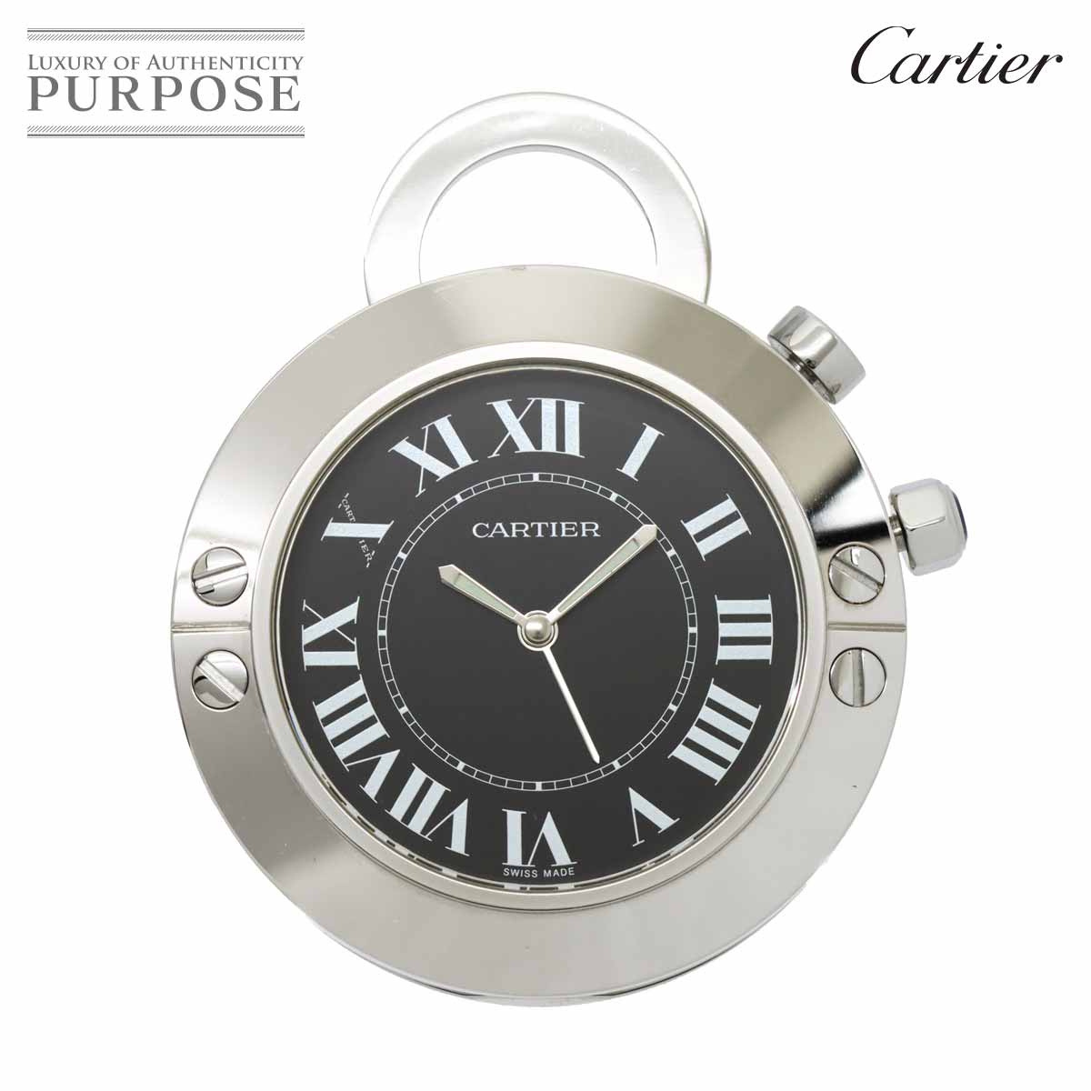 Battery replaced Cartier Cartier Santos Travel Clock W0100047