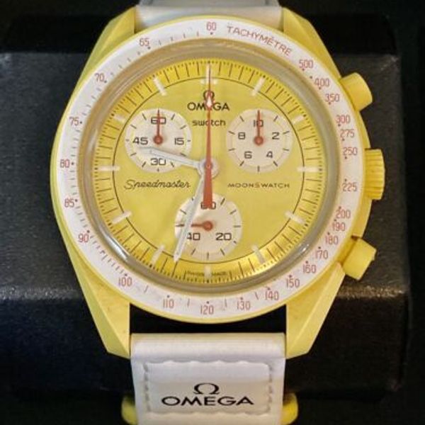 Swatch x Omega Bioceramic Moonswatch Mission To The Sun Yellow Watch ...