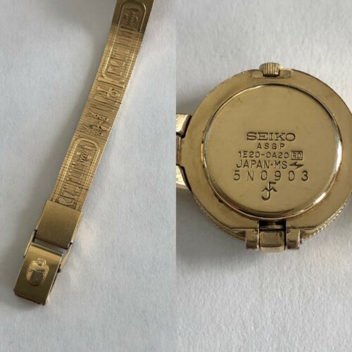 Vintage SEIKO NEFERTITI FRANKLIN MINT 1E20-0A20 QUARTZ WATCH RARE