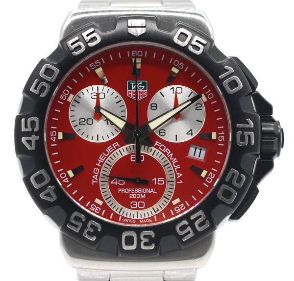 Tag Heuer Formula1 Formula 1 Cah1112 Chronograph Red Quartz Men