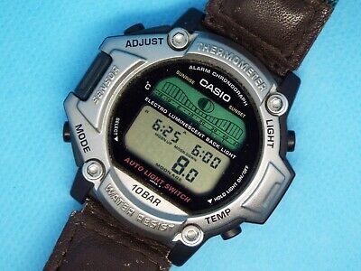 RARE VINTAGE DIGITAL WATCH CASIO PRT-11 1462 PRO TREK THERMOMETER  LUMINESCENT | WatchCharts Marketplace