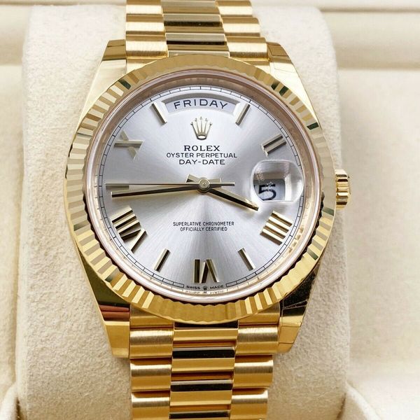 BRAND NEW Rolex President Day Date 40mm 228238 18K Yellow Gold Box ...