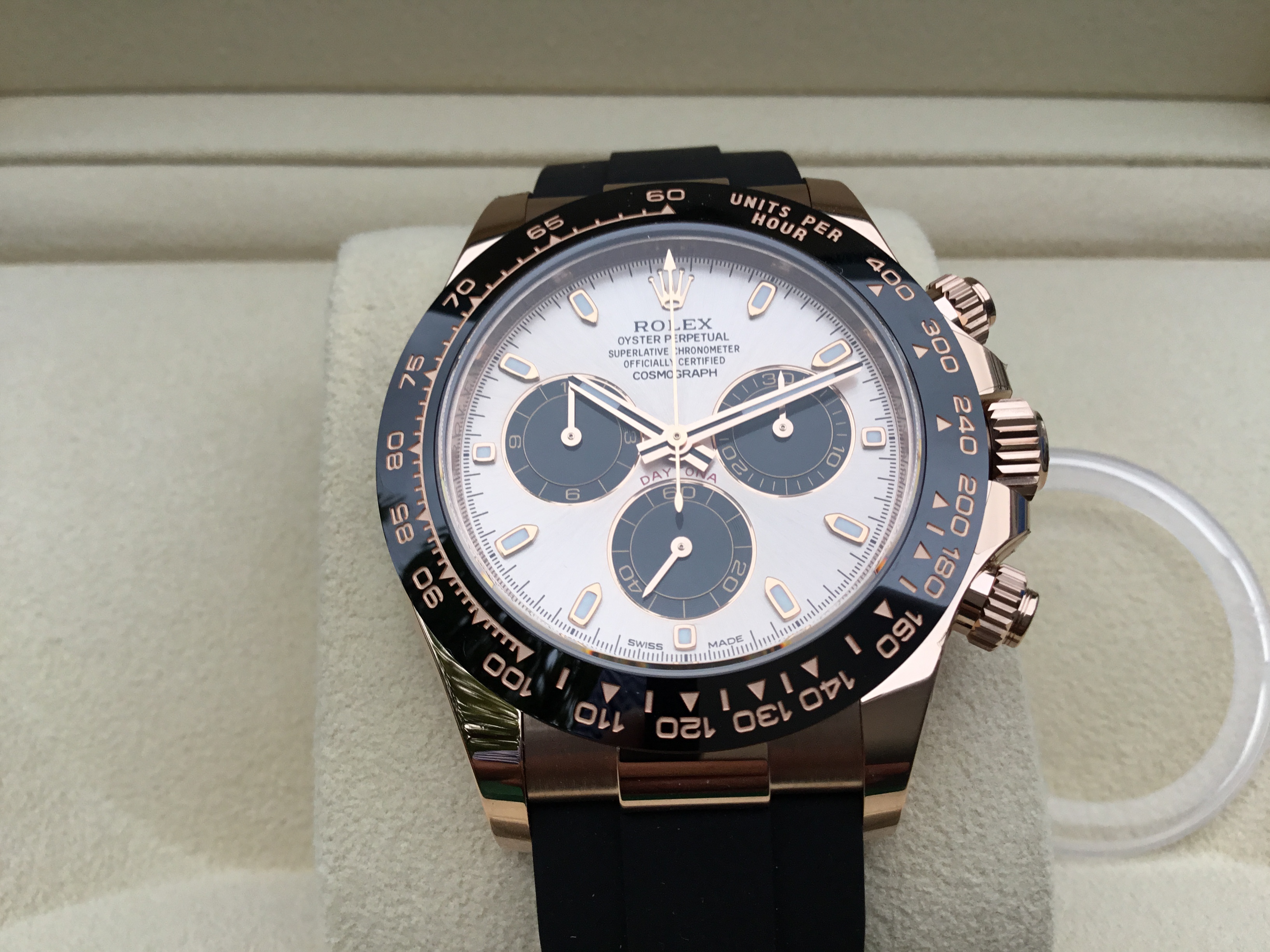 Rolex oyster perpetual daytona rose clearance gold