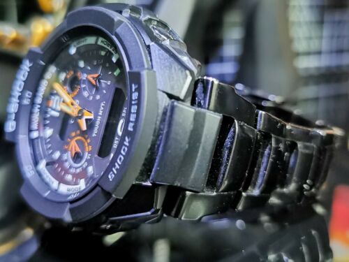 G-Shock GRAVITYMASTER GW-3500 Sky Cockpit Black Steel Orange