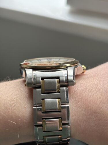 SEIKO Premier Kinetic Perpetual 7d56 0ab0 Gold Silver