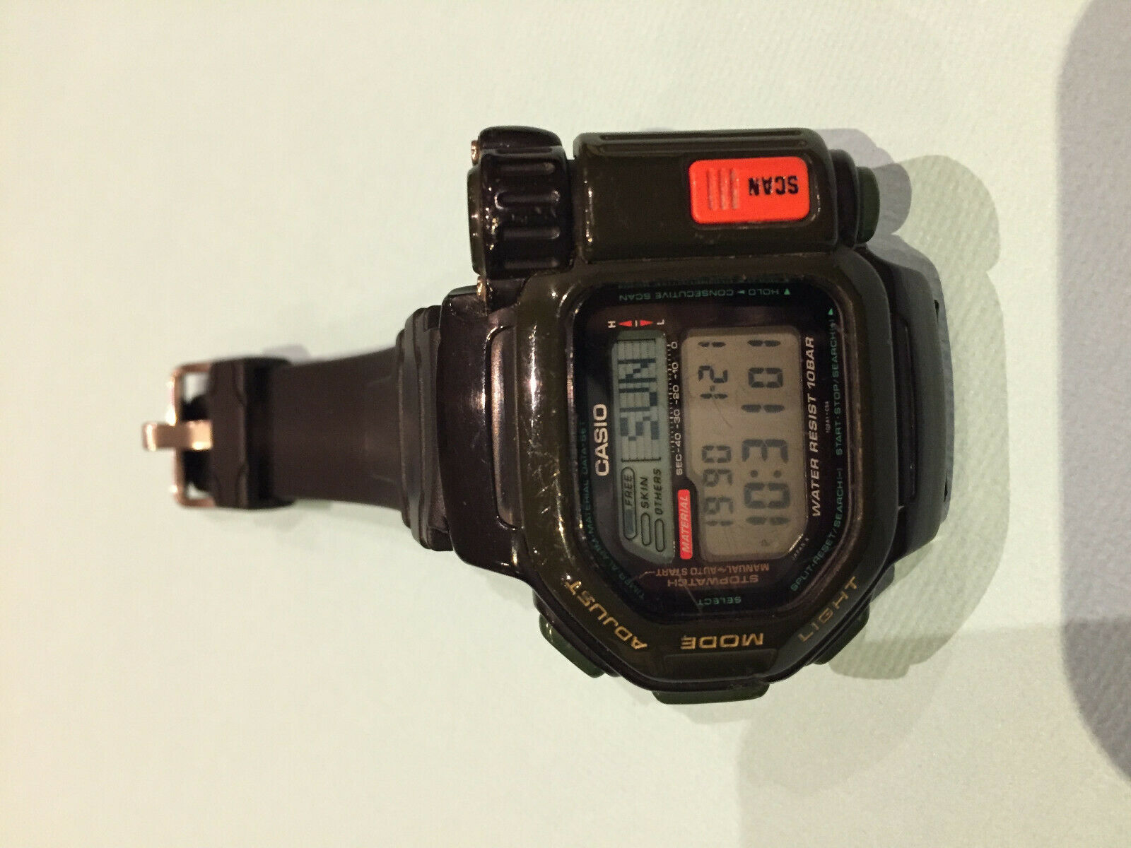 CASIO TSR-110 非接触温度測定機能 レトロ - 腕時計(デジタル)