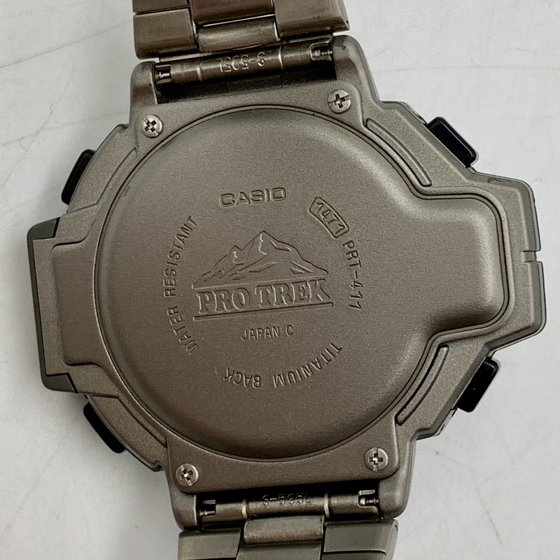 Used] [Men's] CASIO PRT-411 PROTREK Casio Protrek digital
