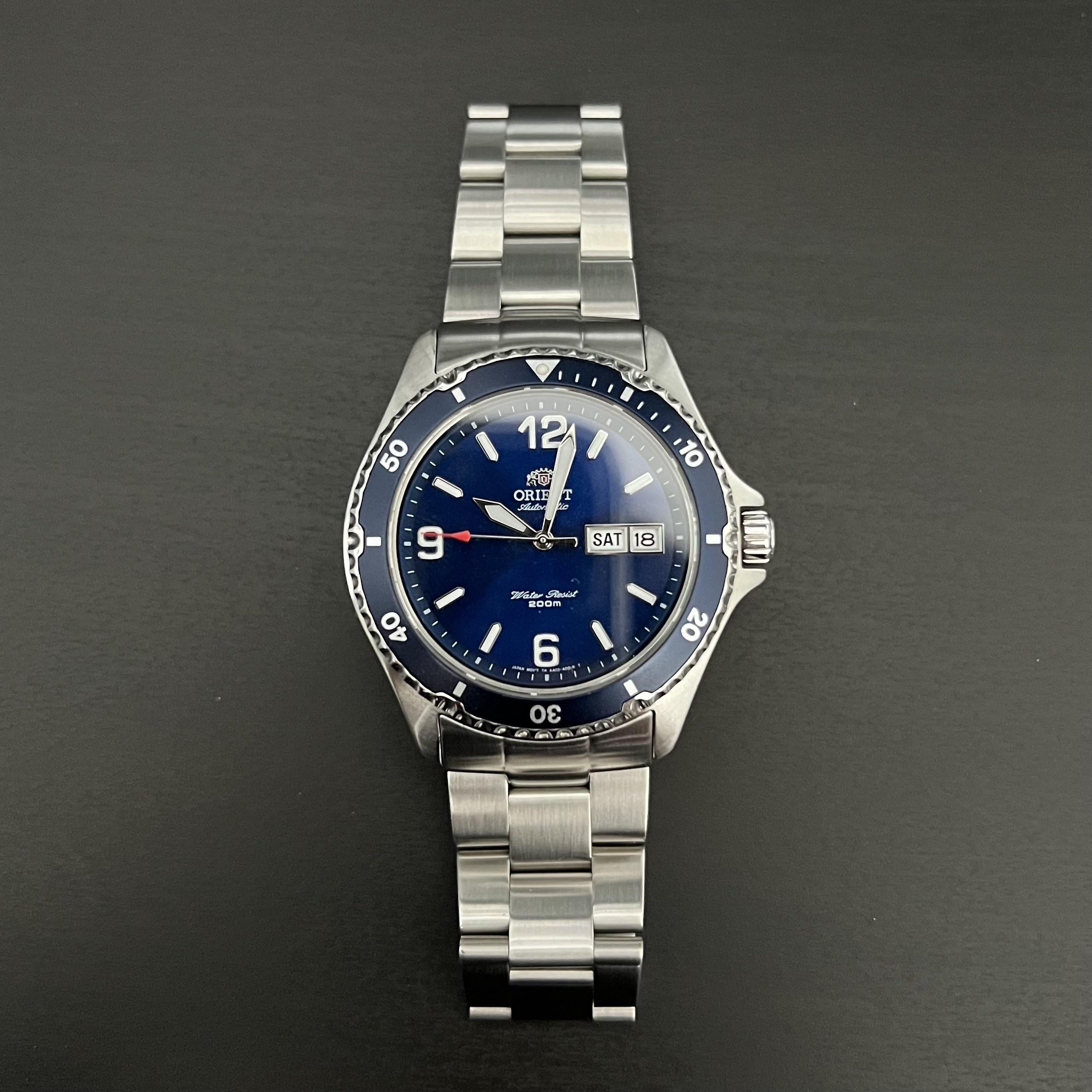 Orient mako 2024 ii sapphire crystal