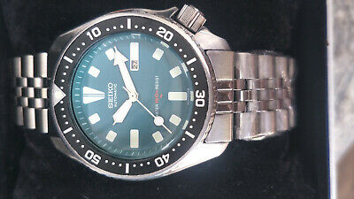 VINTAGE SEIKO DIVER 4205-0156 GREEN MOD AUTOMATIC UNISEX WATCH S.N: 530295  | WatchCharts Marketplace