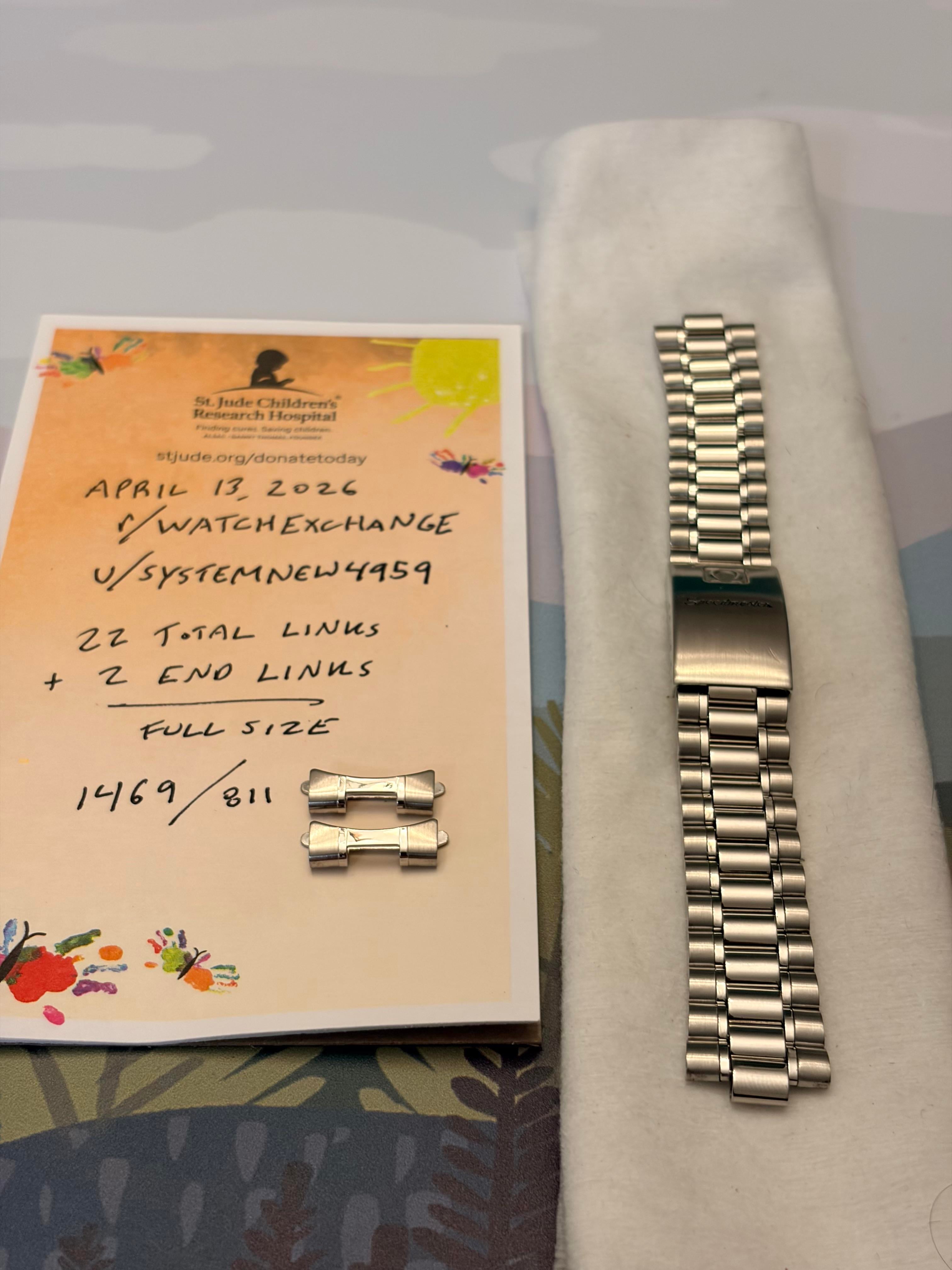 WTS] Omega Speedmaster Reduced 3510.50 Bracelet Set - 22 Links