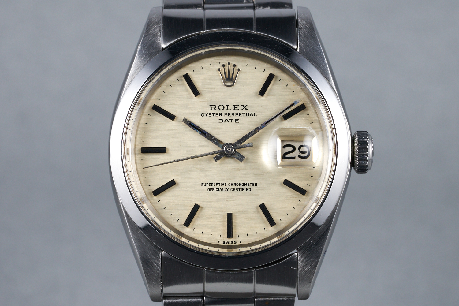 FS: 1971 Rolex Date Ref: 1500 with Cream Mosaic Dial | WatchCharts