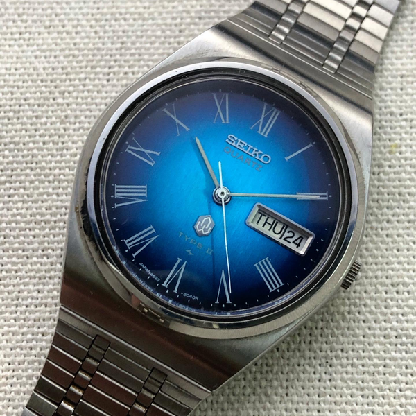 WTS] Seiko Type II 4623-8030 Blue Texture Dial | WatchCharts
