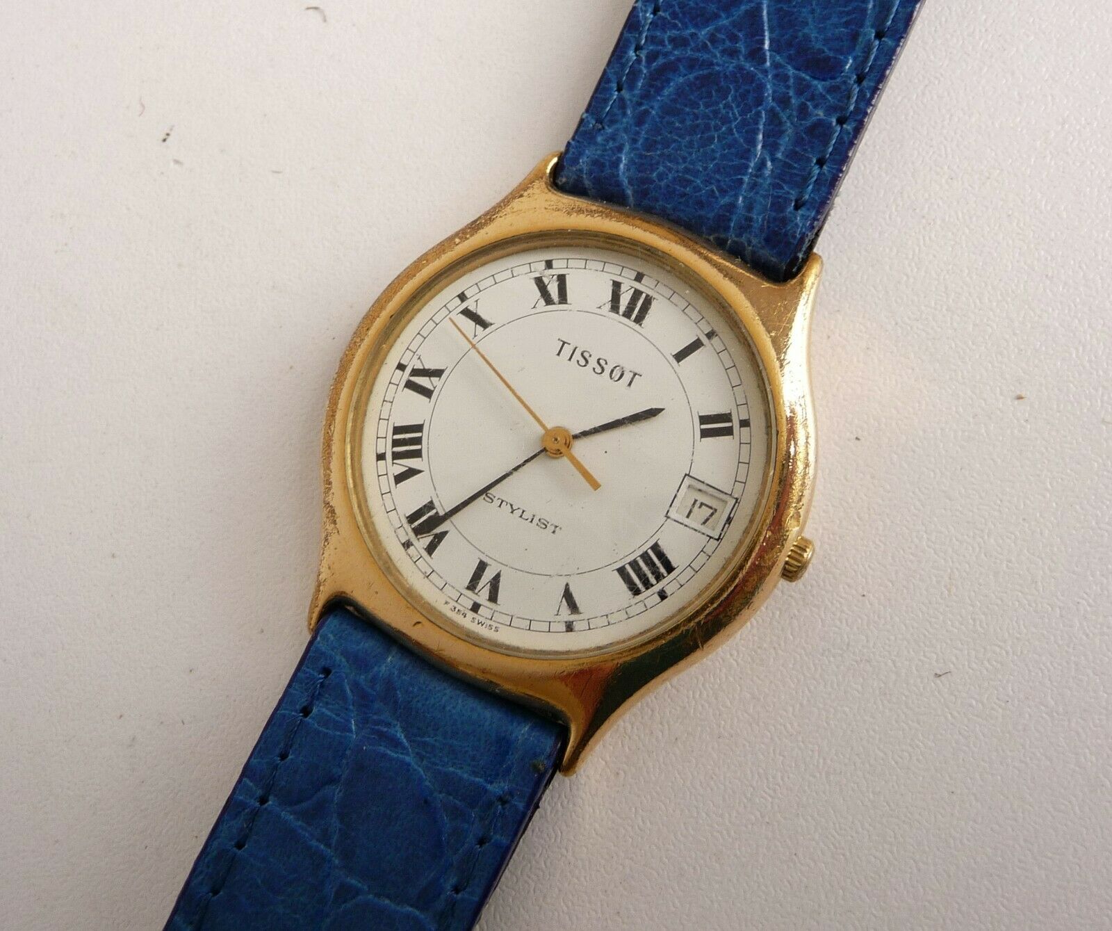 Vintage TISSOT Stylist F354 Gold Plated Quartz Watch for spares