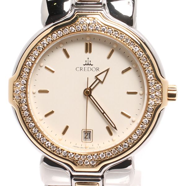 [Used] Seiko Watch 18KT BEZEL Credor Quartz 8N756030 Men's SEIKO