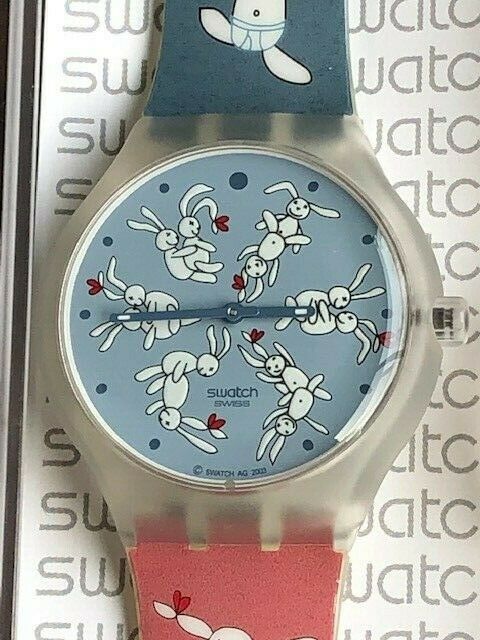 Swatch バニー スートラ希少品　swatch　BUNNY SUTRA Swatch Analog Quartz Men As Is Movable Item Rare Bunny Sutra