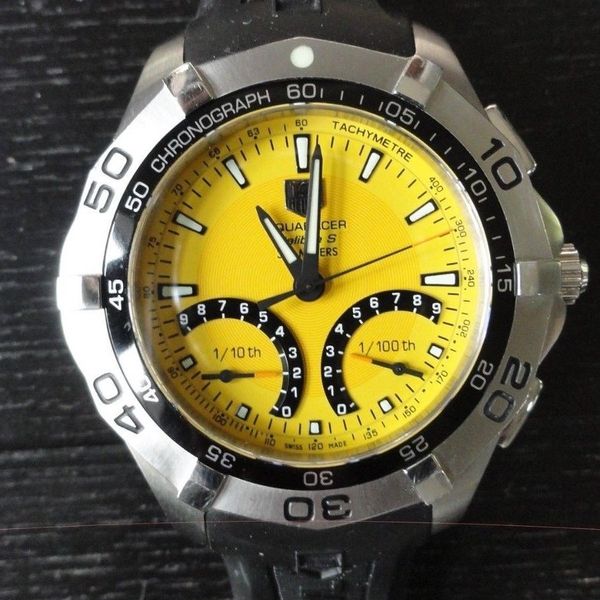 tag heuer yellow face