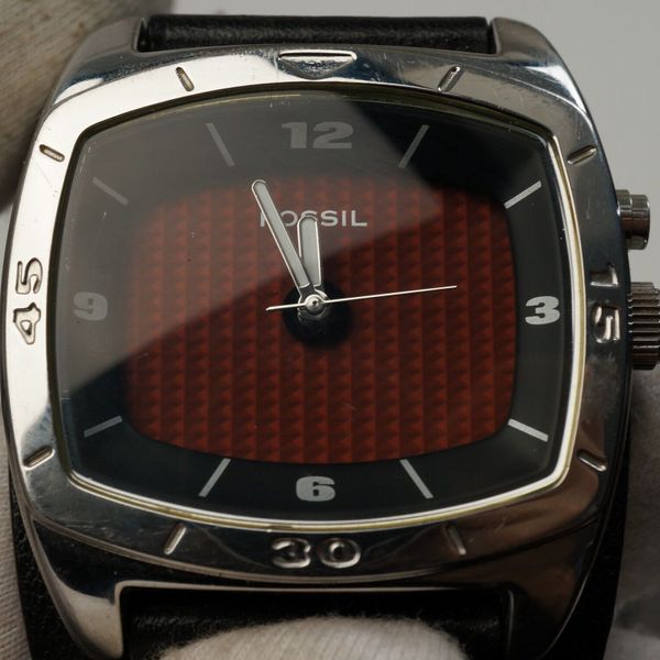 ジャンク FOSSIL BIG TIC AM-3696 クォーツ A3642