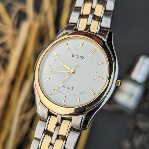 Discount Seiko Dolce 8J41-6030 White Silver Quartz Men's