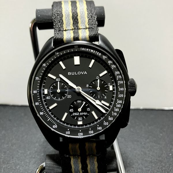 Montre Bulova Lunar Pilot Chronographe 98A305 - Précision Quartz 262 KHz - Neuf Avec étiquettes