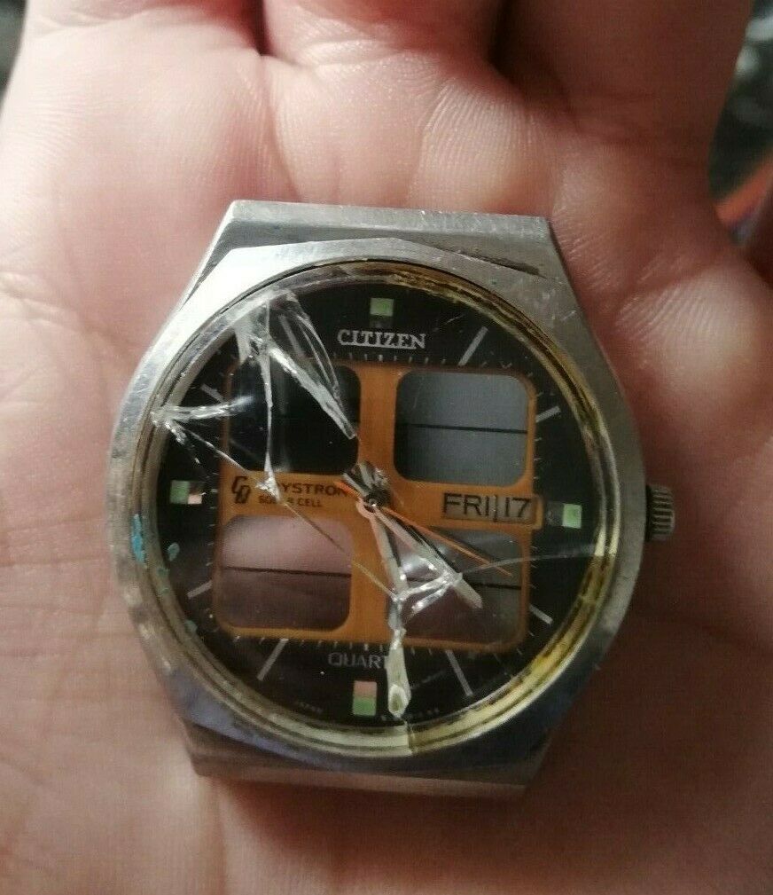 Citizen crystron solar online cell watch