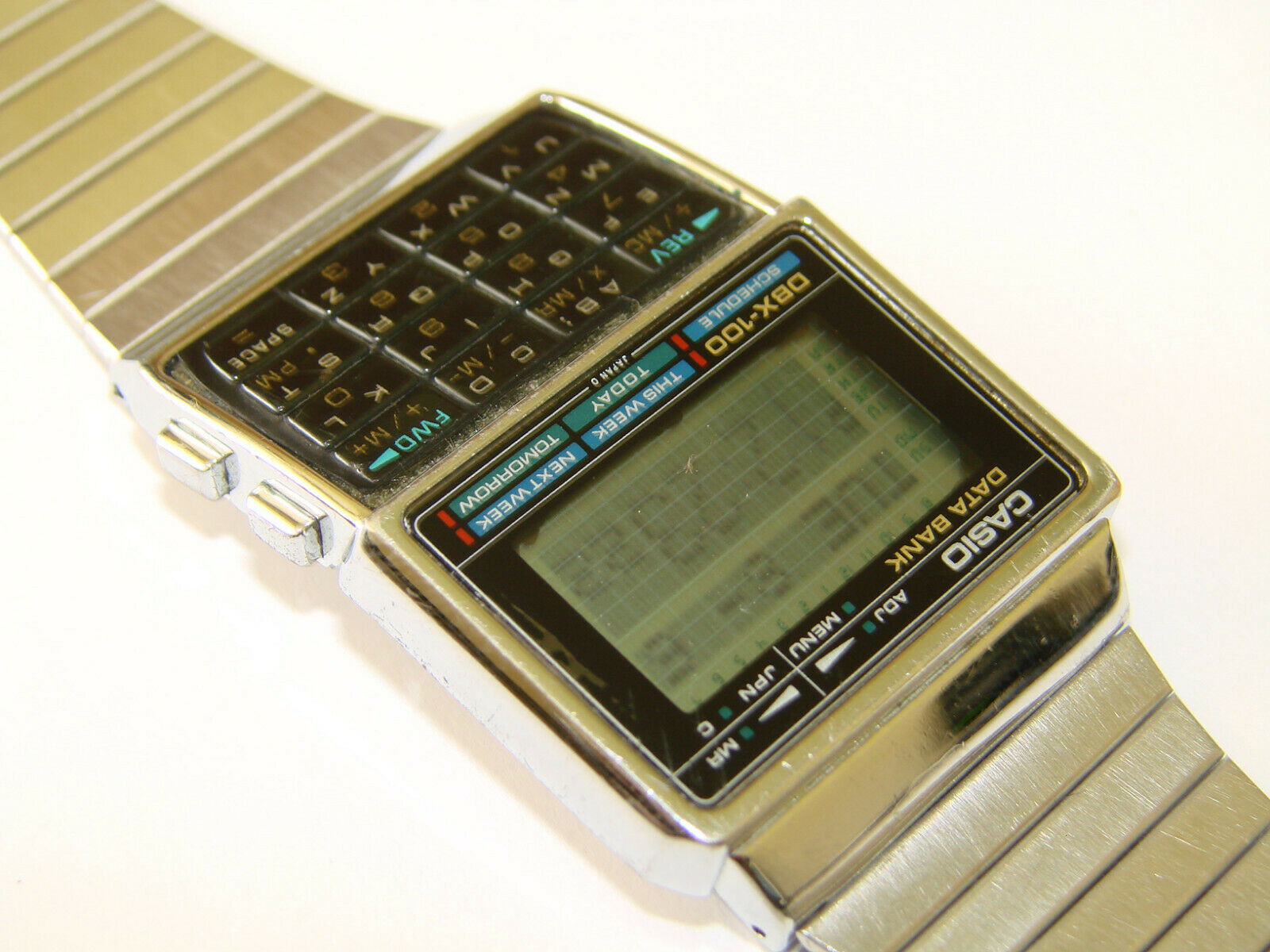 Casio DBX-100 Vintage Data-Bank Telememo 100 Watch QW-261 rare 